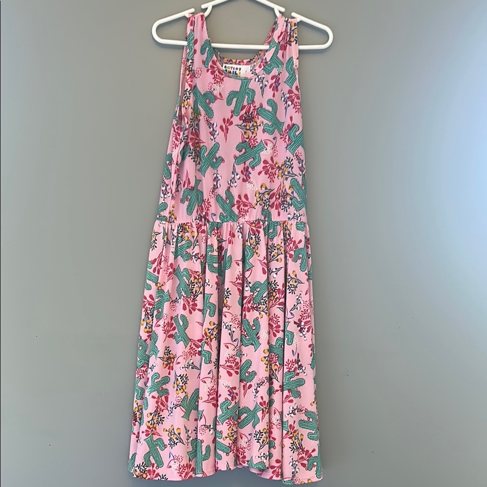 Dot Dot Smile Cactus Print Kids Dress